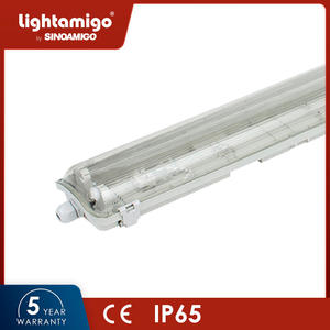 SW04 IP65 Waterproof Luminaire, Sinoamigo IP65 Waterproof Light Tri-Proof Lighting Fitting Damp Proof Anti-Corrosion T8 Outdoor Fluorescent Linear Lamp Fixture Waterproof Fixture, Fluorescent Lamp